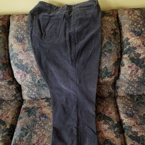 Vintage 90s, needle cord, fine corduroy pants, 4 pockets, Focus, L, gray - Picture 7 of 11